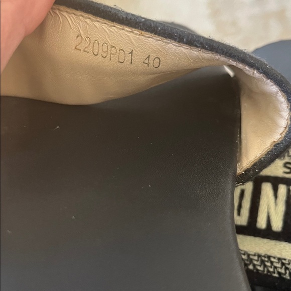Christian Dior DWay Slides Navy Size 40 - Picture 5 of 7